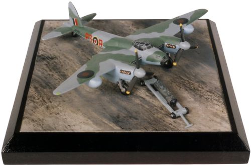 de Havilland Mosquito Mk XVI 1/144 scale pewter limited edition aircraft model with cookie bomb. Handmade by Staples and Vine Ltd.