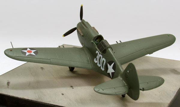 Curtiss P-40B 1/72 scale pewter limited edition aircraft model. An aircraft based at Bellows Field during the attack on Pearl Harbor. Handmade by Staples and Vine Ltd.