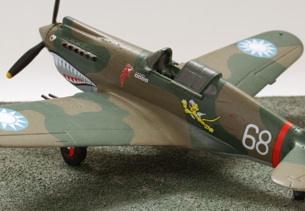 Curtiss Hawk 1/72 scale pewter limited edition aircraft model as flown by the American Volunteer Group. Handmade by Staples and Vine Ltd.