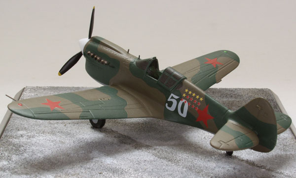 Curtiss P-40E Tomahawk 1/72 scale pewter limited edition aircraft model as flown by the Russian Air Force. Handmade by Staples and Vine Ltd.