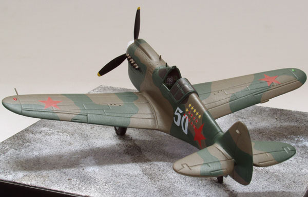 Curtiss P-40E Tomahawk 1/72 scale pewter limited edition aircraft model as flown by the Russian Air Force. Handmade by Staples and Vine Ltd.