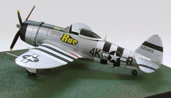 Republic P-47D Thunderbolt of Hal Shook 1/72 scale pewter limited edition aircraft model. Handmade by Staples and Vine Ltd.