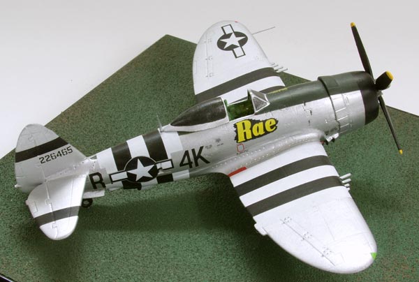 Republic P-47D Thunderbolt of Hal Shook 1/72 scale pewter limited edition aircraft model. Handmade by Staples and Vine Ltd.