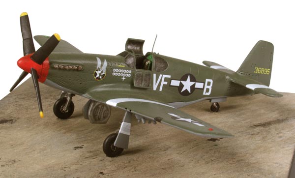 North American P-51B Mustang of James Goodson 1/72 scale pewter limited edition aircraft model. Handmade by Staples and Vine Ltd.