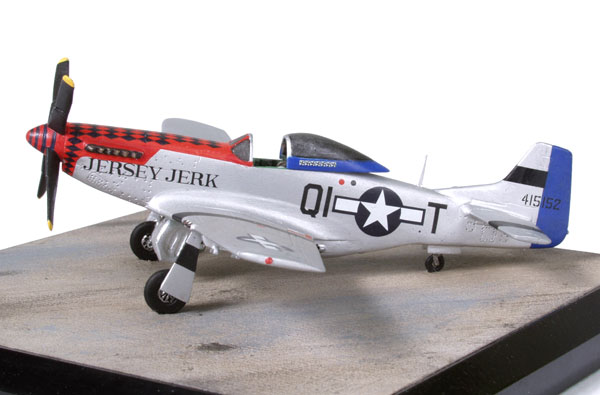 North American P-51D Mustang of Don Strait 1/72 scale pewter limited edition aircraft model. Handmade by Staples and Vine Ltd.