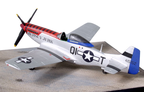 North American P-51D Mustang of Don Strait 1/72 scale pewter limited edition aircraft model. Handmade by Staples and Vine Ltd.