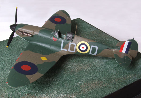 Supermarine Spitfire Mk IA of Sandy Johnstone 1/72 scale pewter limited edition aircraft model. Handmade by Staples and Vine Ltd.