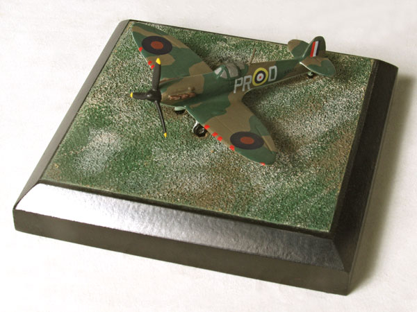 Supermarine Spitfire Mk IA 1/144 scale pewter limited edition aircraft model as flown in the Battle of Britain by J Dundas. Handmade by Staples and Vine Ltd.