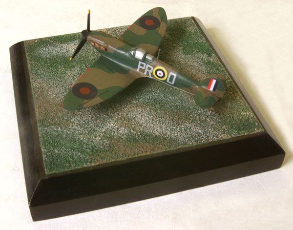 Supermarine Spitfire Mk IA 1/144 scale pewter limited edition aircraft model as flown in the Battle of Britain by J Dundas. Handmade by Staples and Vine Ltd.