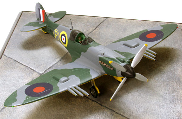 Supermarine Spitfire Mk IV 1/72 scale pewter limited edition aircraft model. The Griffon engined Spitfire prototype. Handmade by Staples and Vine Ltd.