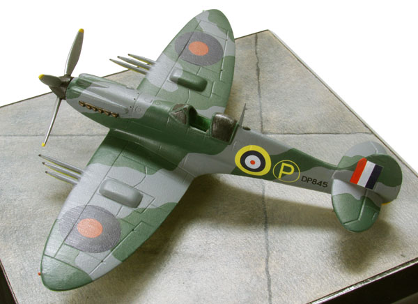Supermarine Spitfire Mk IV 1/72 scale pewter limited edition aircraft model. The Griffon engined Spitfire prototype. Handmade by Staples and Vine Ltd.