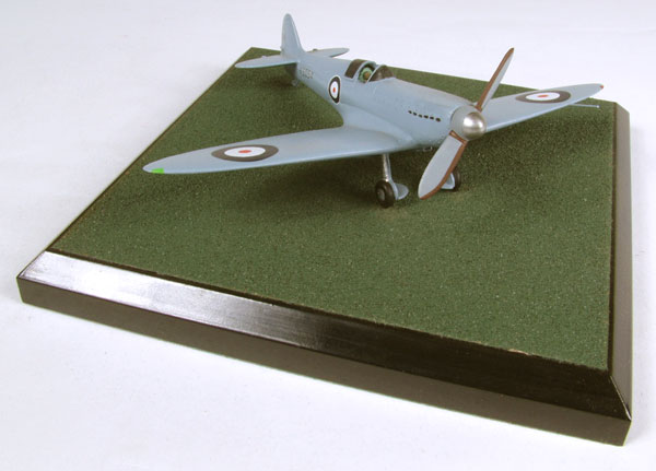 Supermarine Spitfire Prototype 1/72 scale pewter limited edition aircraft model. The prototype in its pale blue scheme. Handmade by Staples and Vine Ltd.