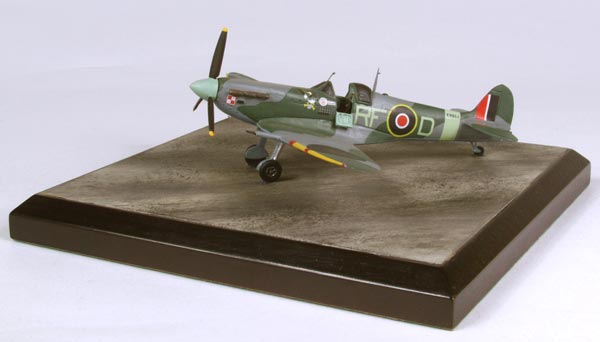 Supermarine Spitfire Mk VB 1/72 scale pewter limited edition aircraft model as flown by Polish ace Jan Zumbach. Handmade by Staples and Vine Ltd.