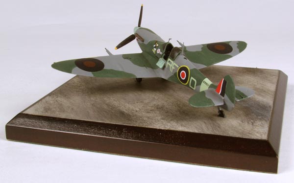 Supermarine Spitfire Mk VB 1/72 scale pewter limited edition aircraft model as flown by Polish ace Jan Zumbach. Handmade by Staples and Vine Ltd.