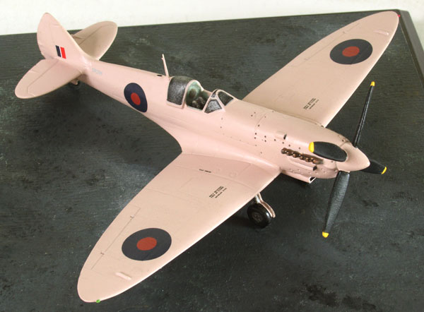 Supermarine Spitfire PR Mk X 1/72 scale pewter limited edition aircraft model. A photo reconaisance spitfire in PR pink. Handmade by Staples and Vine Ltd.
