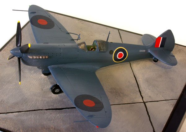 Supermarine Spitfire PR Mk XI 1/72 scale pewter limited edition aircraft model. In PR blue this aircraft was used for high speed trials. Handmade by Staples and Vine Ltd.