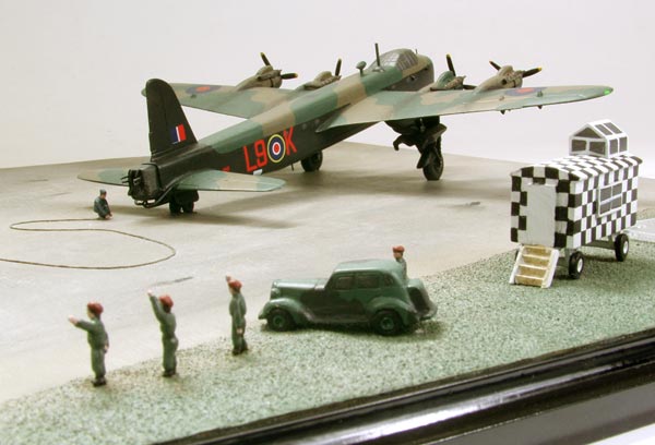 Airborne Assault 1/144 scale limited edition diorama of a Short Stirling Mk IV and Airspeed Horsa Mk I glider from Arnhem. Handmade by Staples and Vine Ltd.