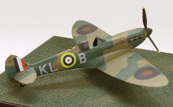 Supermarine Spitfire Mk I 1/72 scale pewter limited edition aircraft model as flown by Al Deere in the Battle of Britain. Handmade by Staples and Vine Ltd.