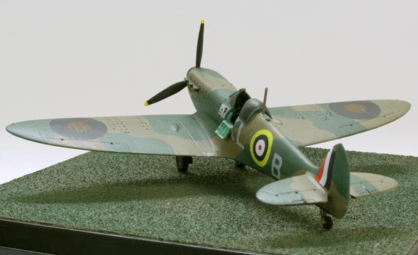 Supermarine Spitfire Mk I 1/72 scale pewter limited edition aircraft model as flown by Al Deere in the Battle of Britain. Handmade by Staples and Vine Ltd.