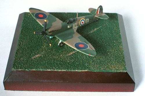 Supermarine Spitfire Mk I 1/144 scale pewter limited edition aircraft model as flown in the Battle of Britain by Al Deere. Handmade by Staples and Vine Ltd.
