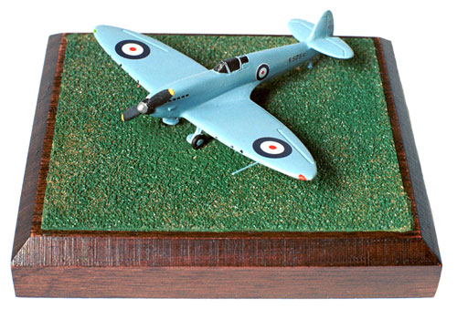 Supermarine Spitfire Prototype 1/144 scale pewter limited edition aircraft model. The Spitfire prototype in its early all blue scheme. Handmade by Staples and Vine Ltd.