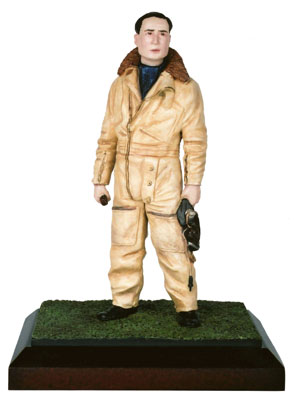Squadron Leader Douglas Bader 120mm limited edition figure of the famous Battle of Britain ace. Handmade by Staples and Vine Ltd.