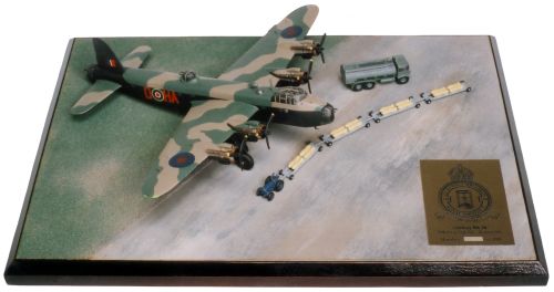 Short Stirling Mk III 1/144 scale pewter limited edition aircraft model as flown by A L Aaron who was awarded the Victoria Cross. Handmade by Staples and Vine Ltd.