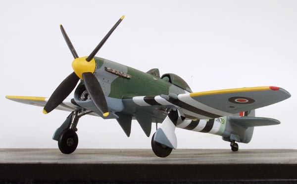 Hawker Tempest k V 1/72 scale pewter limited edition aircraft model as flown by Roland Beamont. Handmade by Staples and Vine Ltd.
