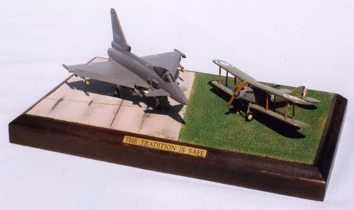 The Tradition Is Safe 1/144 scale pewter limited edition aircraft models to celebrate the 8th anniversary of the RAF. Handmade by Staples and Vine Ltd.