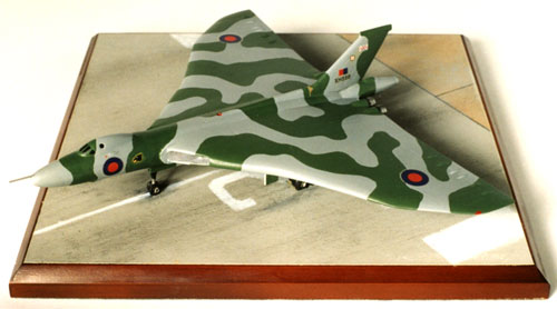 Avro Vulcan XH558 1/144 scale pewter limited edition aircraft model. The famous display Vulcan. Handmade by Staples and Vine Ltd.