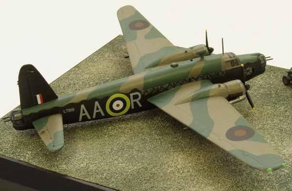 Vickers Wellington Mk IC 1/144 scale pewter limited edition aircraft model as flown by J Ward holder of the Victoria Cross. Handmade by Staples and Vine Ltd.