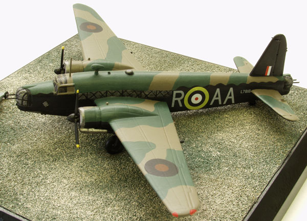 Vickers Wellington Mk IC 1/144 scale pewter limited edition aircraft model as flown by J Ward holder of the Victoria Cross. Handmade by Staples and Vine Ltd.