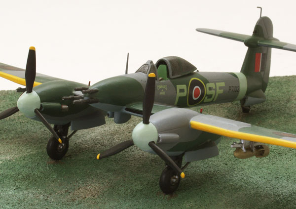 Westland Whirlwind Mk I 1/72 scale pewter limited edition aircraft model. A bomb carrying twin engine fighter. Handmade by Staples and Vine Ltd.