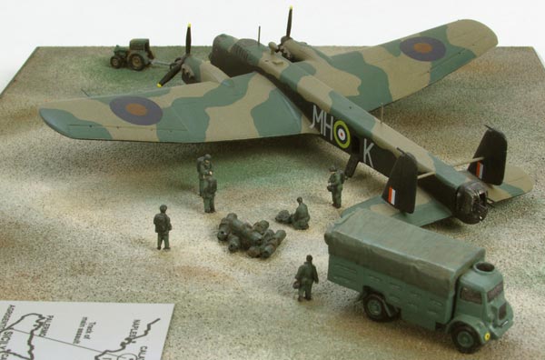 Armstrong Whitworth Whitley Mk V 1/144 scale pewter limited edition aircraft model as used on 'Operation Colossus'. Handmade by Staples and Vine Ltd.