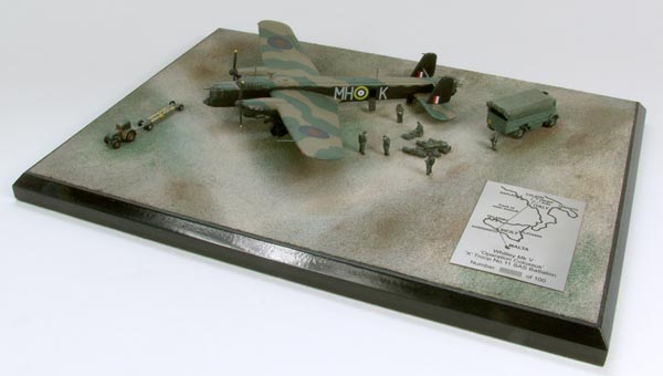 Armstrong Whitworth Whitley Mk V 1/144 scale pewter limited edition aircraft model as used on 'Operation Colossus'. Handmade by Staples and Vine Ltd.