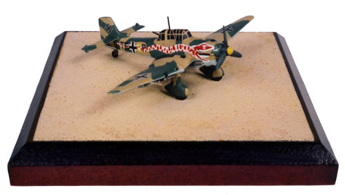 Junkers Ju 87R-2 Stuka 1/144 scale pewter limited edition aircraft model. Featuring a stunning snake graphic. Handmade by Staples and Vine Ltd.